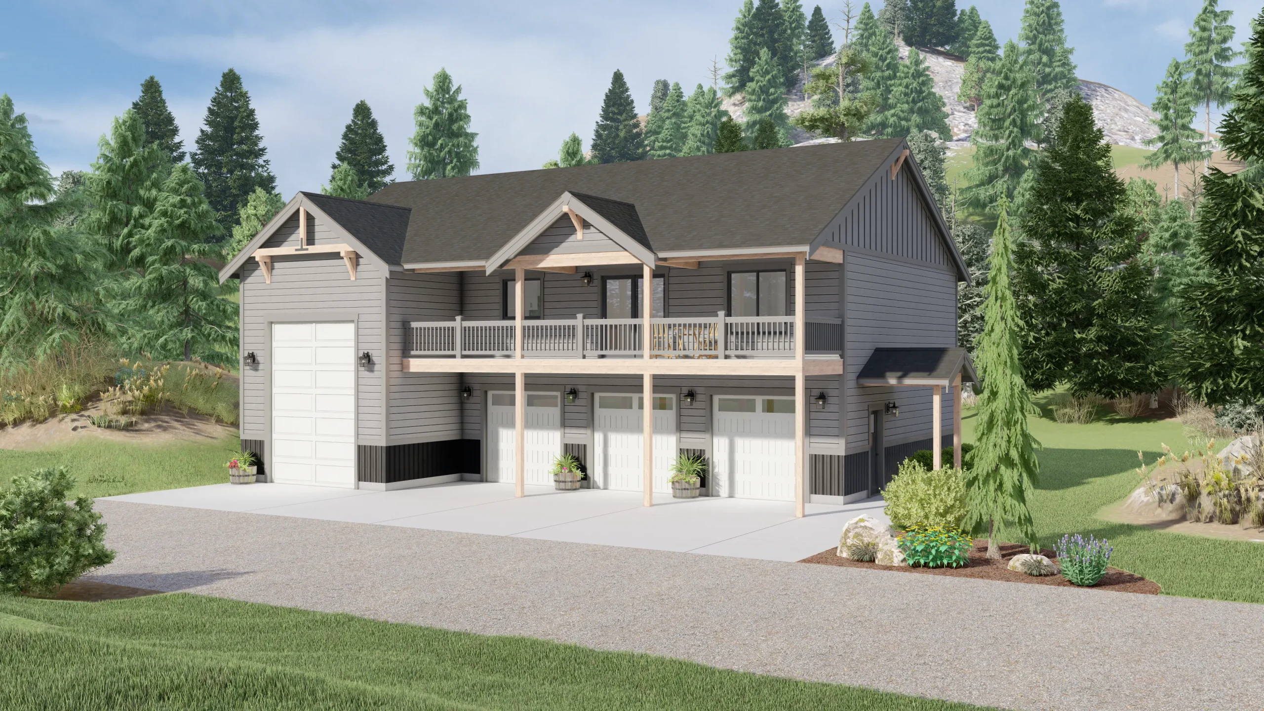 Custom Home Builder Lexar Homes Meadow Larch Mountain Collection Floor Plan Large Image